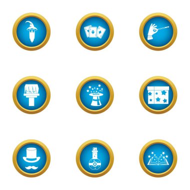 Faerie Icons set, düz stil