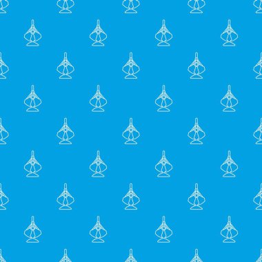 Ekskavatör kova desen vektör kesintisiz mavi