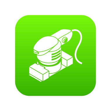 Sayfa sander yeşil simge vektör