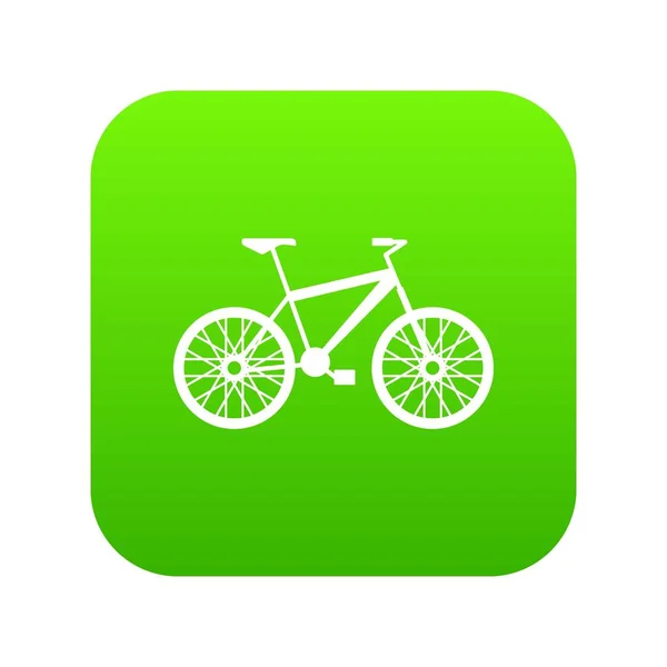 Digital πράσινο εικονίδιο ποδήλατο — Διανυσματικό Αρχείο