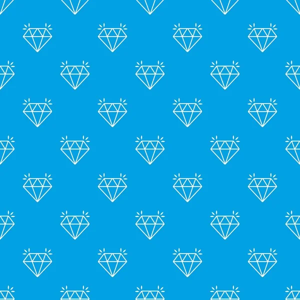 Mijn diamond patroon vector naadloze blauw — Stockvector