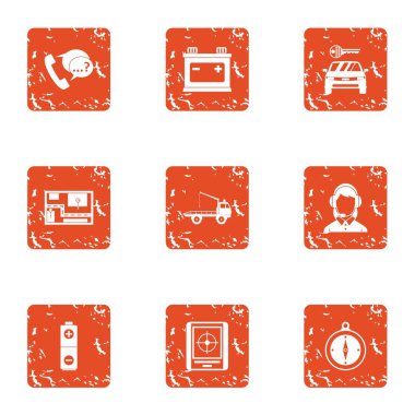 İstek işleme simgeler kümesi, grunge tarzı