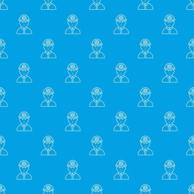 Madenci desen vektör kesintisiz mavi