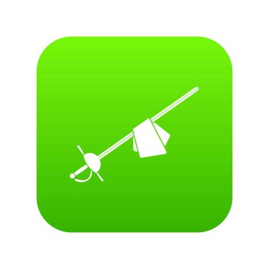 Saber simgesi dijital yeşil