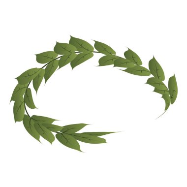 Şampiyon defne simgesi, izometrik stili