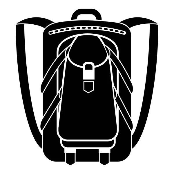 Ikona plecaka turystycznego, prosty styl — Wektor stockowy