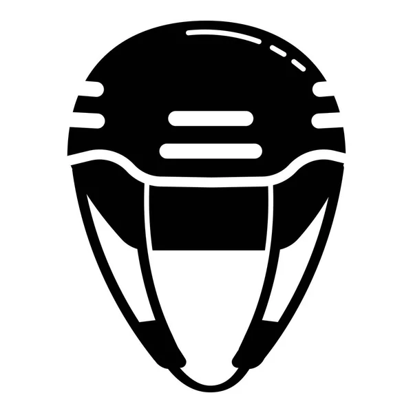 Klimmen helm pictogram, eenvoudige stijl — Stockvector