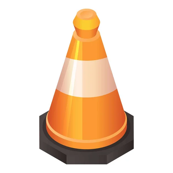 Icône de route orange, style isométrique — Image vectorielle