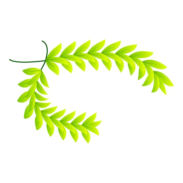 Icono de laurel verde, estilo isométrico — Archivo Imágenes Vectoriales