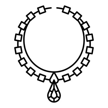 Kolye Takı simgesi, anahat stili