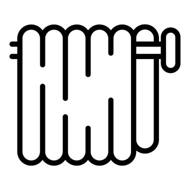 Banyo havlu simgesi, anahat stili