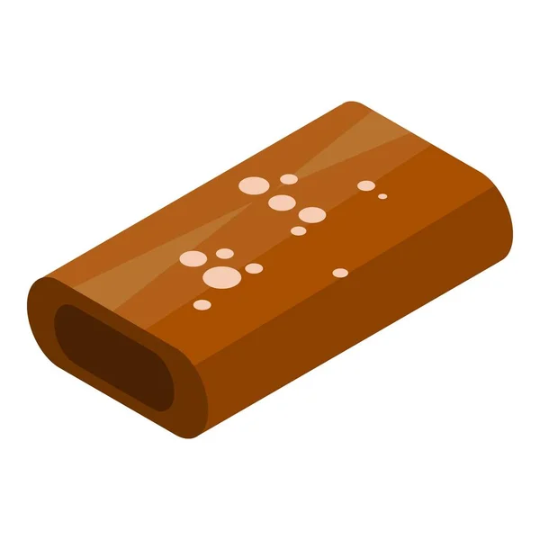 巧克力糖果棒图标, 等距风格 — 图库矢量图片