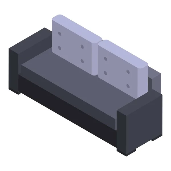 枕ソファアイコン、等方式 — ストックベクタ