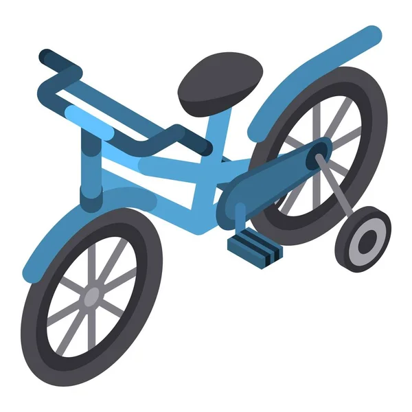 Icono de bicicleta infantil, estilo isométrico — Vector de stock