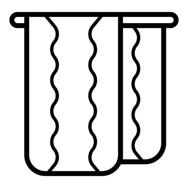 Icono de toalla de masaje, estilo de esquema — Archivo Imágenes Vectoriales