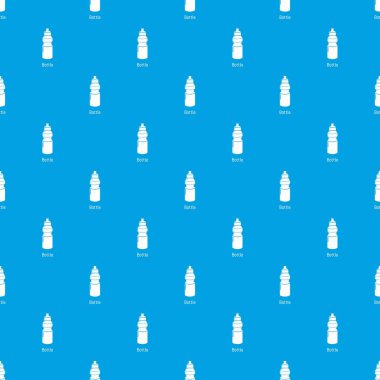 Spor şişe desen vektör kesintisiz mavi