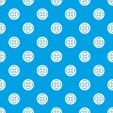 Elbise düğme desen vektör kesintisiz mavi