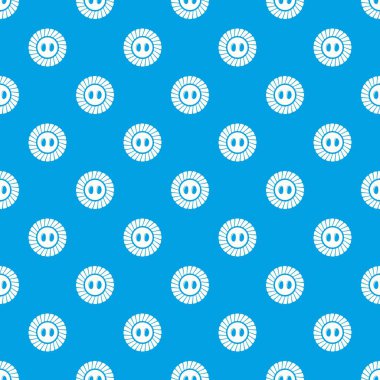 Dikiş düğme desen vektör kesintisiz mavi
