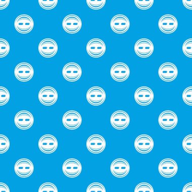 Dekorasyon düğmesini desen vektör kesintisiz mavi