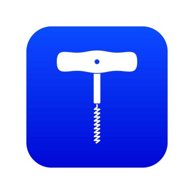 Metal spiral simgesi dijital blue ile düşünüp