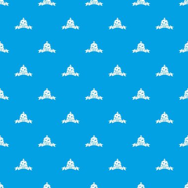 Noel ağacı desen vektör kesintisiz mavi