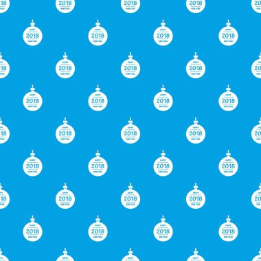 Noel top desen vektör kesintisiz mavi