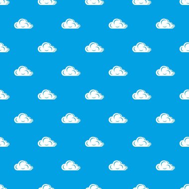 Sanat bulut deseni vektör kesintisiz mavi