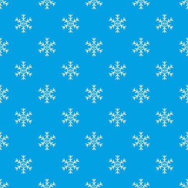 Kar tanesi desen vektör kesintisiz mavi
