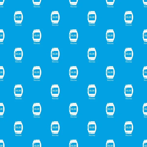Saatler desen vektör kesintisiz mavi
