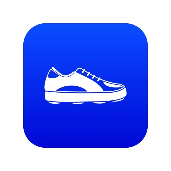 Zapato de golf icono digital azul — Vector de stock