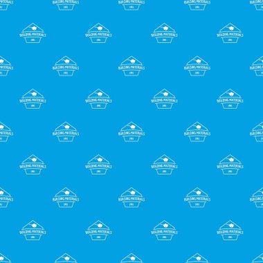 Yapı malzemeleri desen vektör kesintisiz mavi