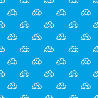 Mobil bulut model vektör kesintisiz mavi