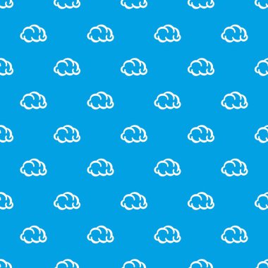 İletişim bulut deseni vektör kesintisiz mavi