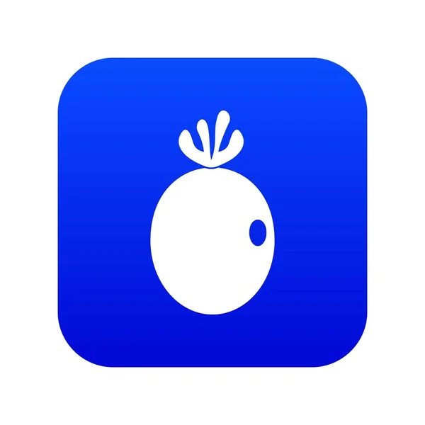 Feijoa fruta icono digital azul — Archivo Imágenes Vectoriales