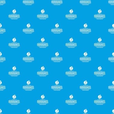Kişisel mono tekerlek desen vektör kesintisiz mavi