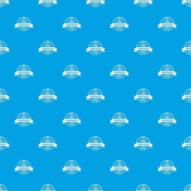 Gyro scooter desen vektör kesintisiz mavi