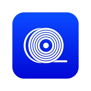 ABS veya pla filaman bobin simgesi dijital mavi