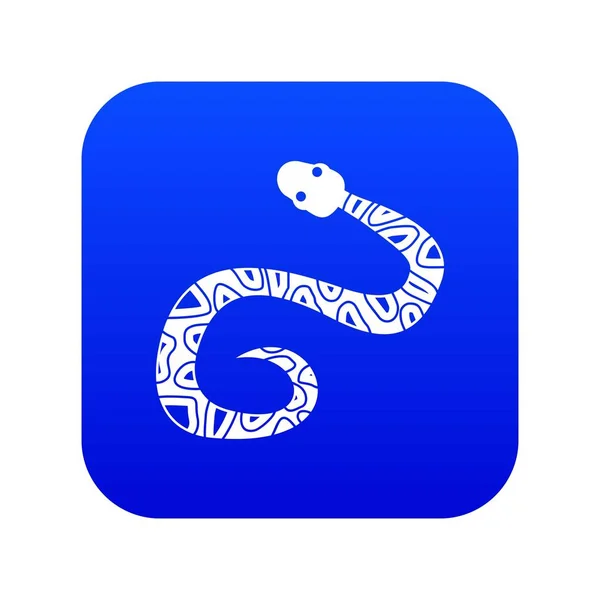 Snake icon digital blue — Stock Vector