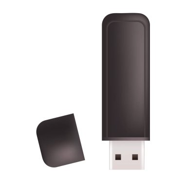 USB flash simgesini, gerçekçi