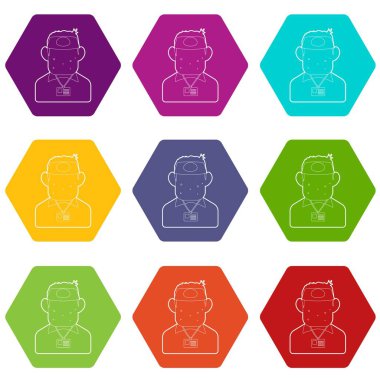 9 vektör satıcı Icons set