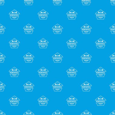 Mono tekerlek desen vektör kesintisiz mavi