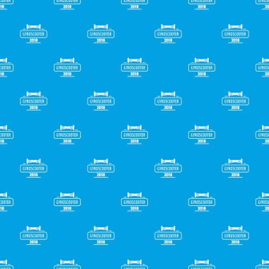 Seyahat gyro scooter desen vektör kesintisiz mavi