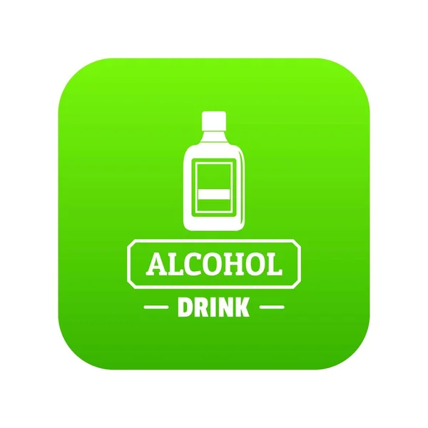 优质酒精图标绿色向量 — 图库矢量图片