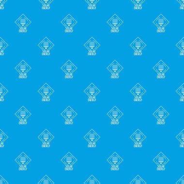 Güneş enerjisi desen vektör kesintisiz mavi