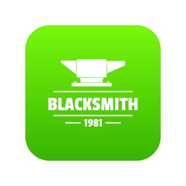 Demirci yeşil simge vektör