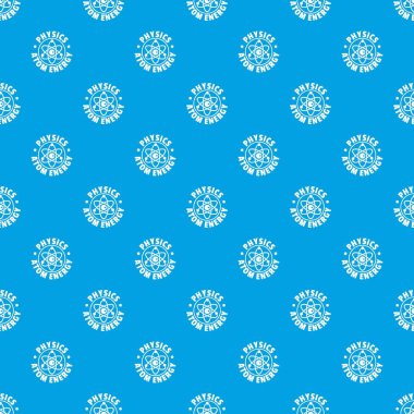 Atom enerji desen vektör kesintisiz mavi