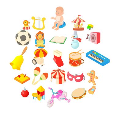 Sandbox Icons set, karikatür tarzı