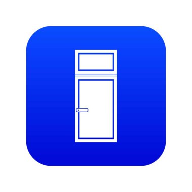 Ahşap pencere simge dijital mavi