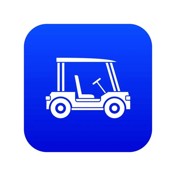 Golf Club Fahrzeug Ikone digital blau — Stockvektor