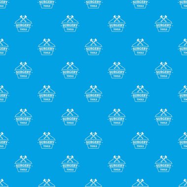 Tıbbi alet desen vektör kesintisiz mavi